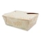World Centric No Tree Folded Takeout Containers, 46 oz, 5.5 x 6.9 x 2.5, Natural, Sugarcane, 300PK TO-NT-8 - alternate 1
